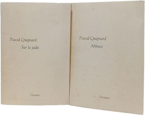 Pascal quignard dernier - -,