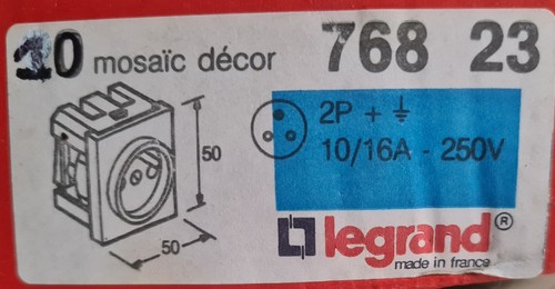 Legrand mosaic 768 prise - mosaic,