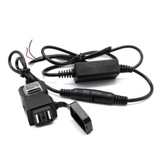  Adaptateur USB moto Chargeur double USB étanche Prise d'alimentation pour