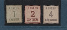 France RARE 3 Timbres Alsace - Lorraine Neufs 1 - 2 - 3  TB 1870 - 71  TB
