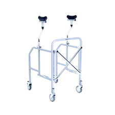 Mopedia Déambulateur pliable RP756M pour personnes âgées, 4 roues Noir