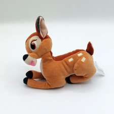 Petite peluche faon Bambi allongé DISNEY NICOTOY 16 cm marron beige