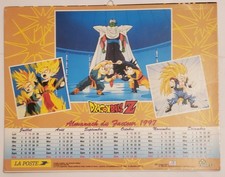 CALENDRIER DE LA POSTE 84 VAUCLUSE DRAGONBALL Z 1997 ALMANACH DU FACTEUR TBE
