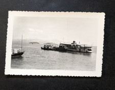 Photo INDOCHINE bateau l'ALBATROS au mouillage à Vat Chay