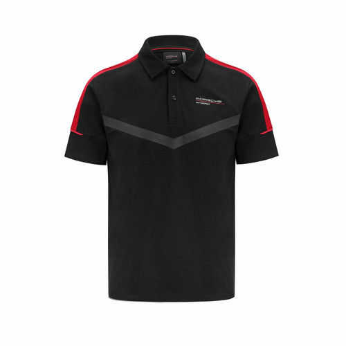 Polo shirt noir porsche - polo-shirt,