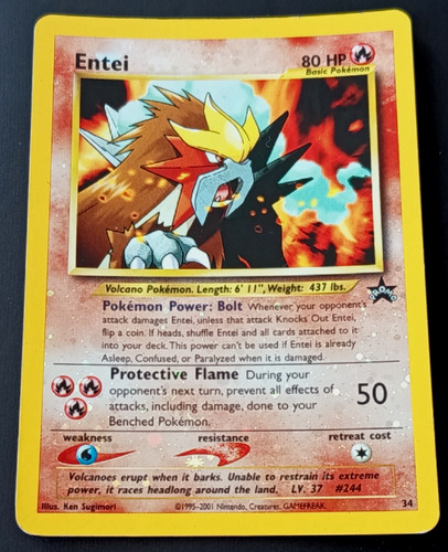 Carte pokémon entei promo - pokémon, 34