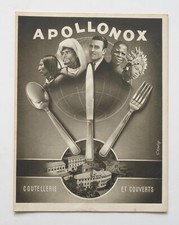 Catalogue APOLLONOX Société Générale Coutellerie Couverts + Tarifs, PARIS 1951