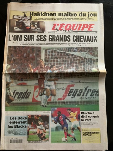 Equipe journal 08 - l'equipe, 16/08/1998