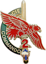 126° Régiment d’Infanterie, 2° Cie Commando, translucide argenté