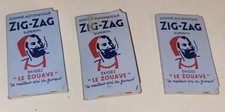 3 anciens cahier de papier à cigarettes Zig Zag  Collection  Publicité  épicerie
