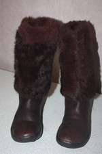 NO NAME Mi bottes cuir marron