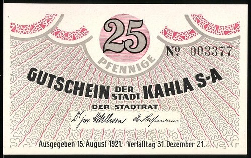 Monnaie nécessité kahla - monnaie,