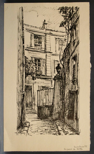 Dessin vers 1950 impasse du - ,