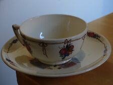 SARREGUEMINES 1 ANCIENNE TASSE A PETIT DEJEUNER MODELE OBERNAI FORME BAMBOU