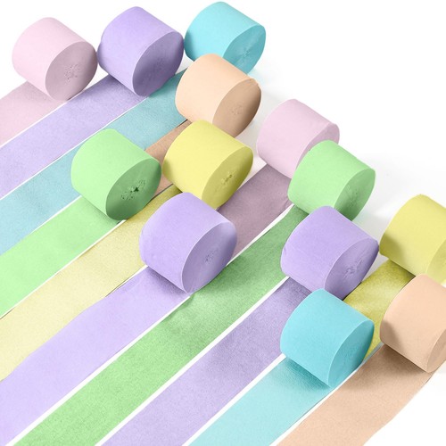 Crepe paper streamers rolls - 12,