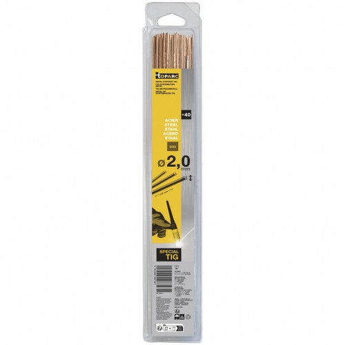 Baguettes tig acier x40 - x40, diam