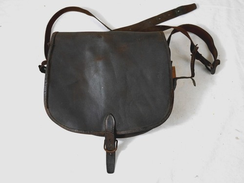 Ancien petit sac cuir - ancien, en