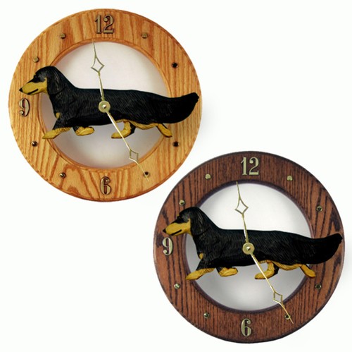 Horloge bois teck tan - en, teck/tan