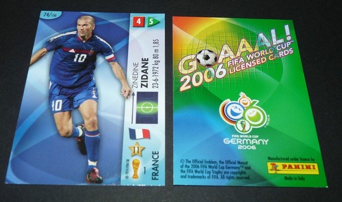 Zinedine zidane france panini - zidane,