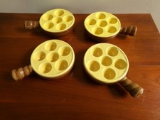 Lot de 4 poelons escargots 6 trous - Modele déposé Made in France