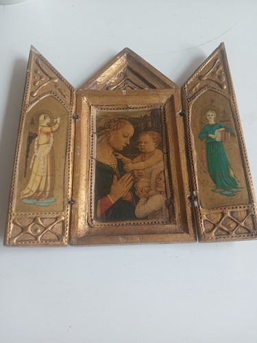 Ancien tryptique bois - tryptique,
