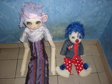 poupée marie d'o poupée chiffon lot de 2 occasion taches lot de 2 poupées