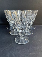 Saint Louis - Service de 6 verres à vin blanc en cristal, modèle Jersey. H. 11,3
