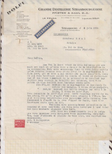 971 lettre distillerie - lettre,