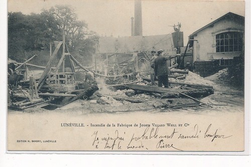 Luneville incendie de - luneville, :