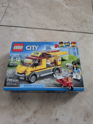 Lego city pizza van food - van,