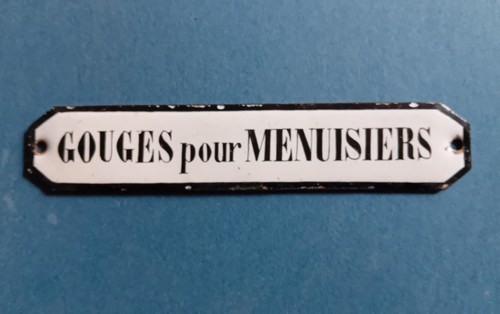 Ancienne plaque émaillée - Émaillée, "