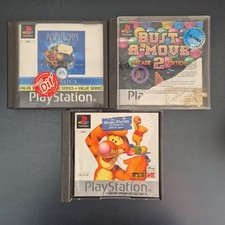 Lot 3 Jeux Playstation 1 PS1 PAL PSX Bust a Move 2 Populous Winnie L'ourson