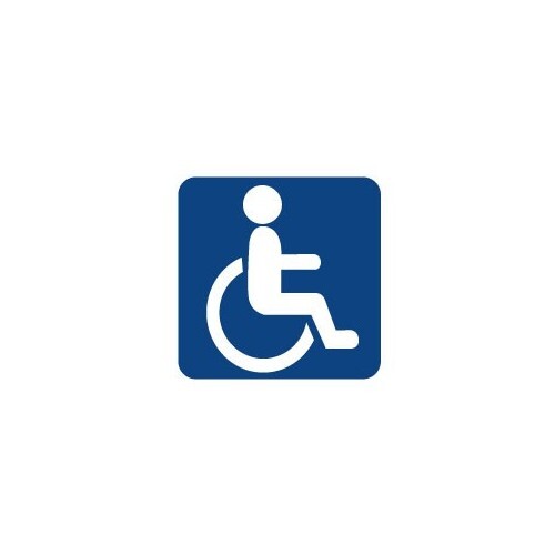 Autocollant logo handicapé - autocollant,