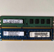 Lot RAM PC3 - 10600U DDR3 1333 MHz 4 Gb (2 x 2 Gb) Pour PC Ordinateur Fixe 4 Go