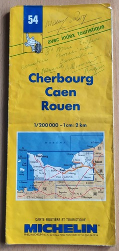 Ancienne carte michelin 54 - ancienne,