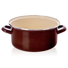 Marmite émaillée MARRON 26