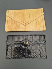 LOT DE 2 SACS EN PEAU DE SERPENT