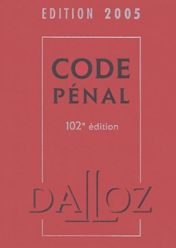 Code pénal 2005 - ,