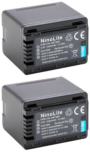 Batterie panasonic vbt380 - batterie, vw-vbt380-k