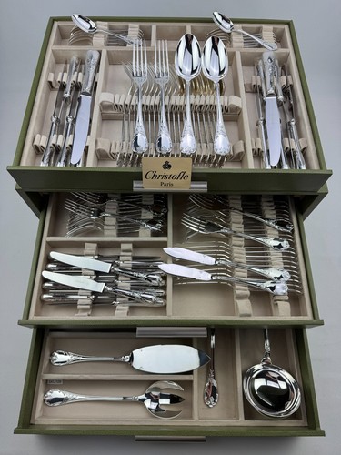 Christofle marly 126 piece - marly, 126-piece