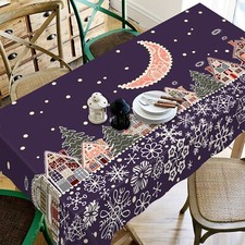 Nappe 3D Maison de la Lune C68 Noël nappe chiffon fête d'anniversaire Zoé