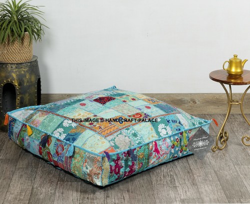 Indien patchwork pouf - patchwork, carré