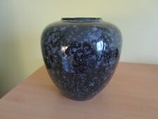 décoration : joli vase contemporain - motif granité noir