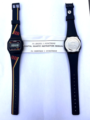 Montre lcd 33mm boîtier - montre, noir