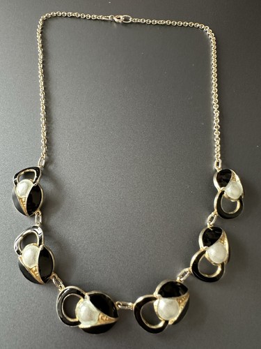 Collier émaillé argent - collier, en