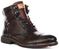 Bottes En Cuir Pour Hommes Pikolinos York À Lacets Cheville Vert Foncé UK 7 - 12