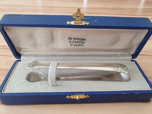 Pince sucre argent massif - a,