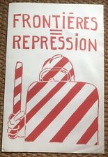 AFFICHE MAI 68 (FRONTIERES = REPRESSION)