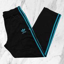Adidas Vintage Âge 90 Pantalon survêtement Homme Noir Ski Trois Rayures Taille M