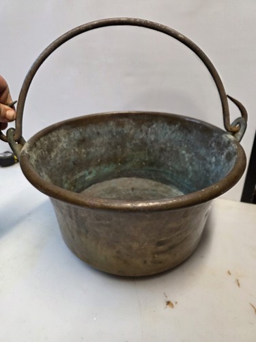 Ancien chaudron cuivre - ancien, en